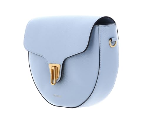 Bolso COCCINELLE Beat Soft en piel suave azul bruma con correa ajustable cómoda 2
