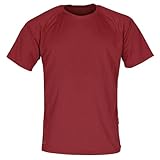 100% Polyester CONA BASIC - Unisex - Kurzarm Funktionsshirt in 24 Farbvarianten erhältlich M,bordeauxred