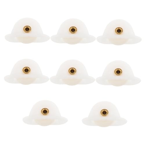 Zynphancer 8個 プラスチック滑車 ベアリング付き 白 ? ガレージドア 物干しロープ用 摩擦低減で床を保護