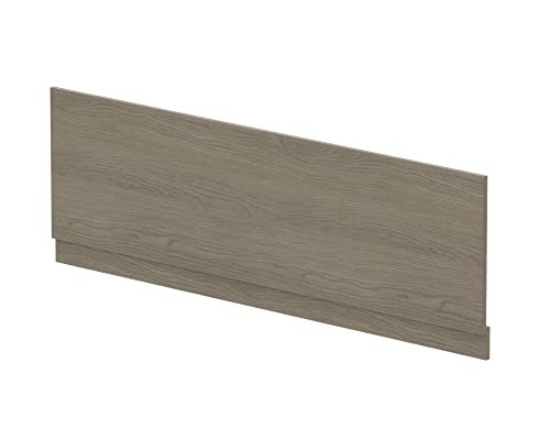 nuie MPD2505 Modern Bathroom Straight Bath Front Panel and Plinth, 560 x 1695 x 36mm, Solace Oak Woodgrain