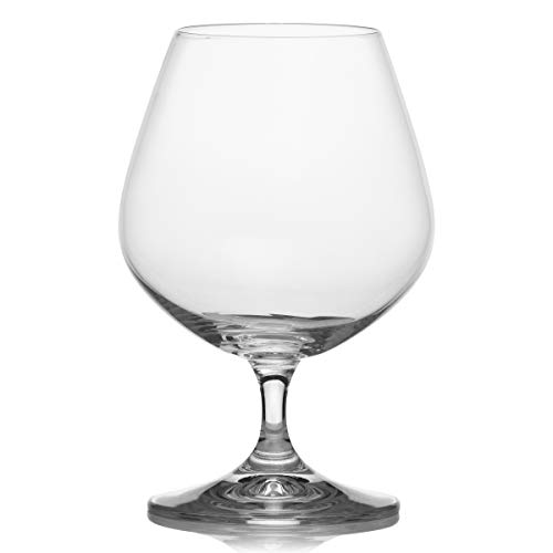 Bohemia Crystal Lara Calice Brandy e Cognac 60 cl Set 6 Pz In Cristallo