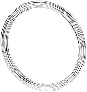 TooTaci Stainless Steel Wire,5M/1.5mm Bendable Craft Silver Stainless Steel Wire,Picture Wire, Hanging Wire for Garden wire trellis,Model Sculpting,Crafting