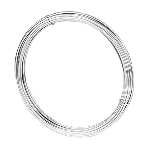 TooTaci Stainless Steel Wire,5M/1.5mm Bendable Craft Silver Stainless Steel Wire,Picture Wire, Hanging Wire for Garden wire trellis,Model Sculpting,Crafting… Cover