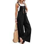 Photo Gallery xinyichen adjustable plicated overalls, jumpsuits for women casual, wide leg jumpsuit, cotton casual loose fit jumper, nero , l Photo Gallery xinyichen adjustable plicated overalls, jumpsuits for women casual, wide leg jumpsuit, cotton casual loose fit jumper, nero , l