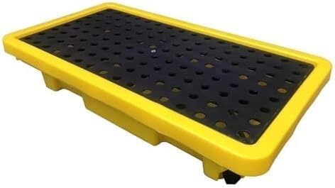 Large Collection Trays with Drains – Removable Plastic Platforms for Industrial Cleaning – Robust Collection Pallets,66X36X12Cm