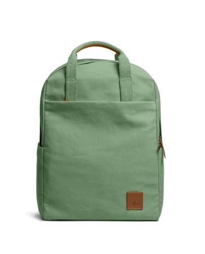 Image of DailyObjects Field Daypack Casual backpack fits upto 14 inch inch laptop with Luggage Sleeve| Unisex Travel Backpack | Made of Durable Canvas Material | Zippered Compartments with Pockets