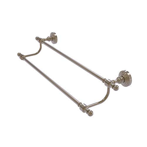 Allied Brass RW-72/18 Retro Wave Collection 18 Inch Double Towel Bar, Antique Pewter