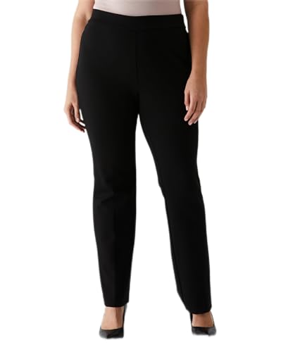 Rafaella Women's Plus Size Pull-on Bootcut Pants, Stretch Fabric, 32” Inseam, Classic Fit, Versatile Work Slacks