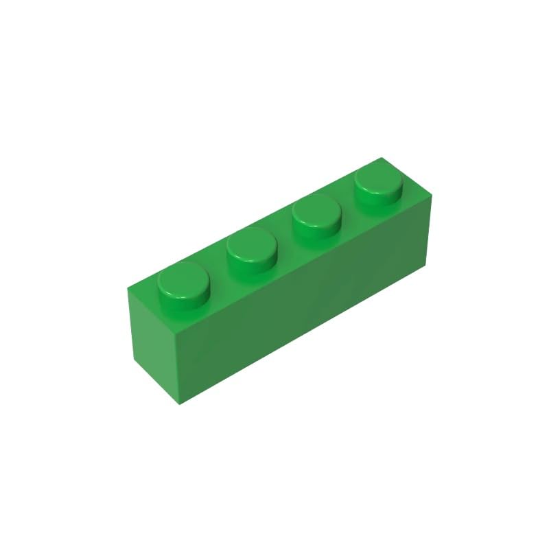 XYEIUGO GDS-534 3010 Basic Bricks Brick 1x4, Bright Green, 50 PCS โ image 1