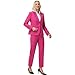 ZQBOX Womens Suits 2 Piece Set Business Fuchsia Pants Suit for Women Dressy Work Professional Slim Fit Size 10