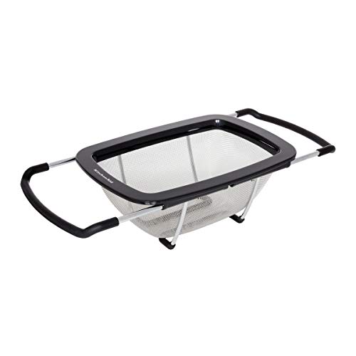 KitchenAid Expandable Stainless Steel Colander, Black by KitchenAid - Used condition - US$22.51