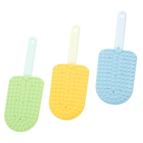 HOUDERCO Versatile Dual-sided Pet Brush 3 Combs for Cats Dogs Long/short Hair Grooming Tool Washable Hair Removal for Indoor/outdoor