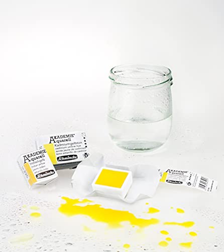Schmincke, AKADEMIE®AQUARELL Watercolour Box, basic assortment 10 x 1/2 pans, 75 010 097, plastic set - Image 3