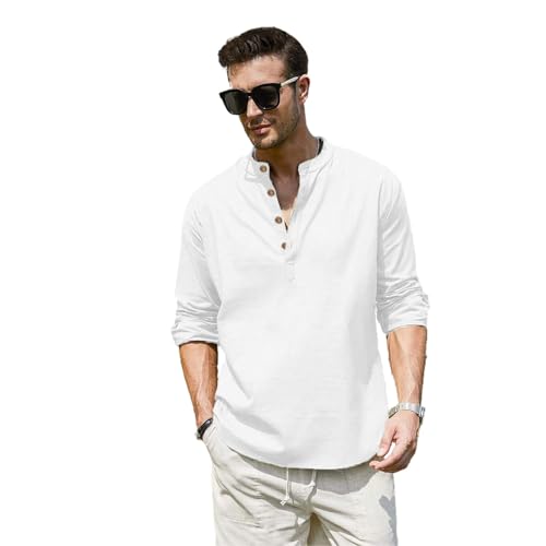 Image of Vida Loca Men Full Sleeve Solid Cotton Blend Straight Slim Fit Kurta Shirt for Men's.