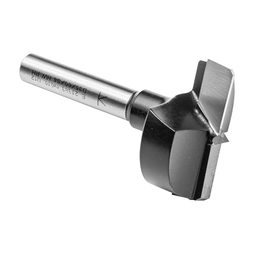 ENT 21383 Zylinderkopfbohrer speziell für die Oberfräse HW, Schaft (S) 8 mm, Durchmesser (D) 35 mm, L 60 mm