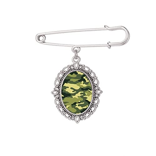 Broche en forme de ligne de camouflage M pour vêtement et robe