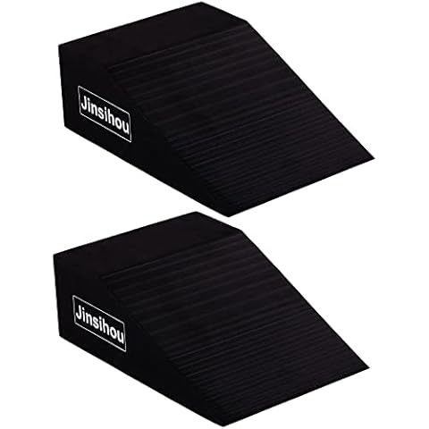 Calf Stretcher, Set of 2, EVA Foam Calf Stretcher, Leg Stretcher, Pilates, Yoga Blocks, Knee Straps for Stretching, Muscles and Fascia, Slant Board Mobilisation Wedge for Squats, Push-Up, Plank Cover