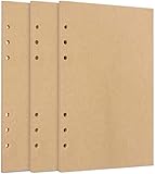 APTSPADE 240 Blatt / 480 Seiten A5 Nachfüllpapier, 3 Pack Blankopapier 6-Loch-Binder Einlagenpapier, nachfüllbarer Notizbuchplaner für Zeitschriften Travel Organizer Nachfüllungen 21 x 14,2 cm