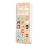 Acouto Baby-Lernsimulations-Handy, Frühpädagogische, Leichte Musik, Multifunktionales Kleinkind-Spiel-Smartphone mit Ladekabel, mit Musikauswahl und Mehr