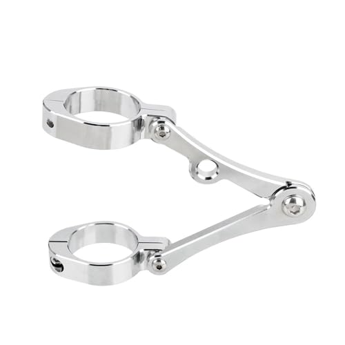 Abrazadera montaje tubo horquilla moto con fijación antivibración para soporte foco universal 7