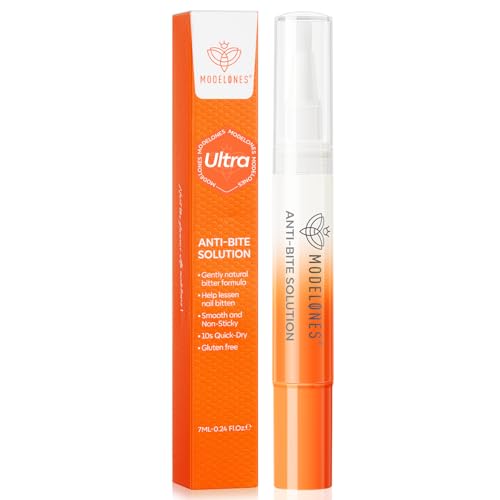 Image of modelones Nail Biting Treatment for Kids Stop Biting Pen Bitter Nail Biting Prevention for Kids Thumb Sucking Deterrent Quick Dry No Bite Nail Polish Nail Repair for Damaged Nails Care 0.24 Fl Oz