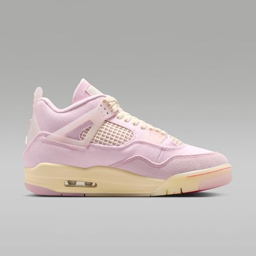 Image of Air Jordan 4 Retro Women's Shoes (Pearl Pink /Coconut Milk /Muslin /Iced Carmine)