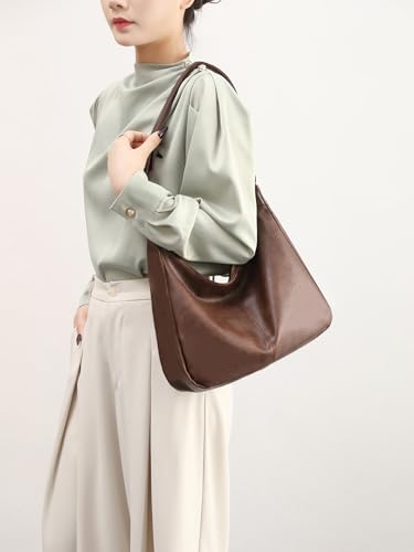 Foldable Vegan Leather Slouchy Hobo