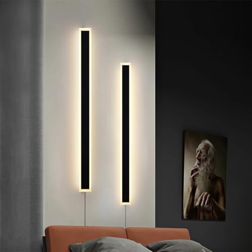 Aplique de pared LED interior de aluminio con cable e interruptor largo 6