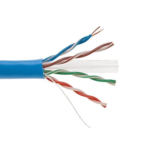 Cables Direct Online 1000Ft Cat6 Solid Cable 550Mhz Ethernet Lan Utp 23Awg Rj45 Network Wire Bulk (Blue) #TOP1