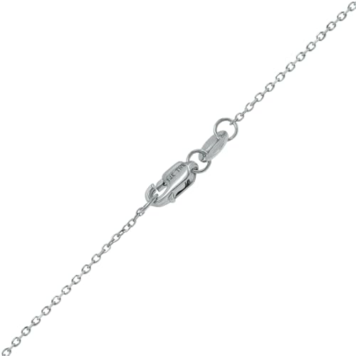 1/4 Carat TW Bezel Set Diamond Station Necklace in 14K White Gold4