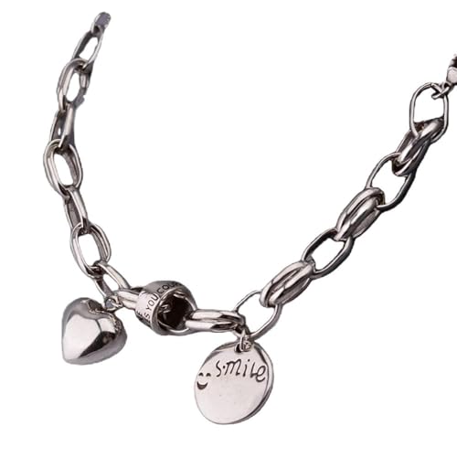 Pulsera heart femenina ajustable FLXHHX Smile con carta redonda de amor