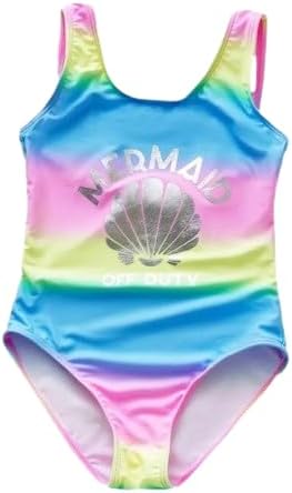 Maiô Biquíni Princesa Sereia Colorido Tie-dye Infantil