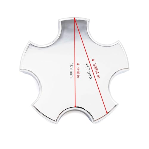 Cache-moyeu de roue 117 mm pour remplacer un centre de roue perdu C5 Z06