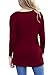 Yincro Women's Casual Long Sleeve Tunic Tops Fall Tshirt Blouses (Wine Red, M)
