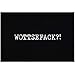 Produktbild MoonWorks® Fußmatte mit lustigem Wort denglisch Wottsefack! witzige Türmatte rutschfest & waschbar schwarz 60x40cm