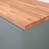 Solid Beech Kitchen Worktop | 2000mm x 620mm x 40mm | Premium Wood Worktops | Beech Wooden Timber Counter Tops
