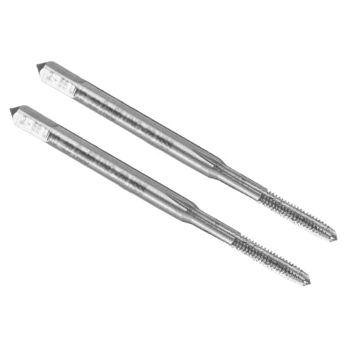 Tarauds à main #2-56 UNC uxcell en acier HSS6542 pour filetage droit précis lot de 2