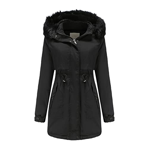 JMSUN Casaco Feminino Jaqueta Impermeável Casaco de Neve de Inverno Quente Montanha Jaqueta Capa de