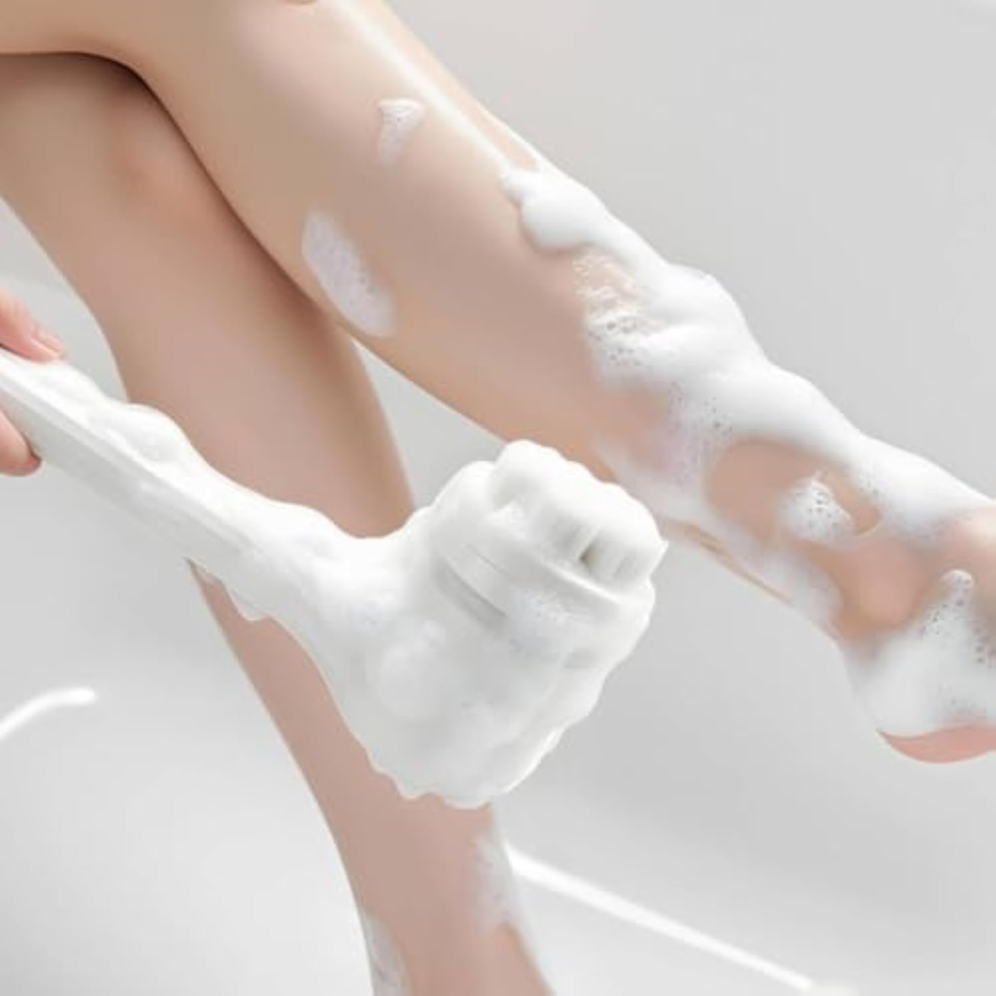 Rechargeable Electric Shower Brush with Interchangeable Heads