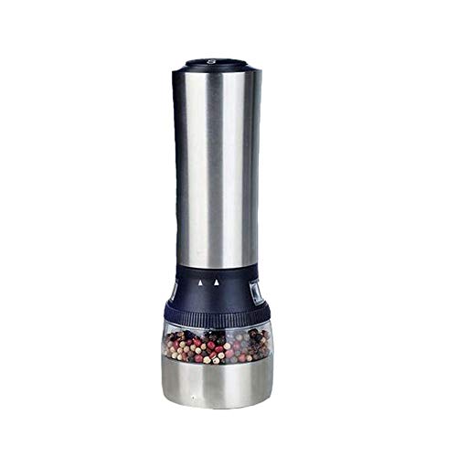 Moulin à poivre électrique en acier inoxydable multifonction pour sel et épices de cuisine