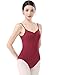 DanceDaily Women Sleeveless Ballet Leotards V Neck Dance Bodysuit for Gymnastics/Performance/Yoga