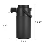 Tiken Airpot Coffee Dispenser with Pump - Coffee Carafes for Keeping Hot - Beverage Dispenser - 135oz/4L Thermal Coffee Carafe for Hot Liquids - Stainless Steel Insulated Coffee Thermos Carafe - Image 2