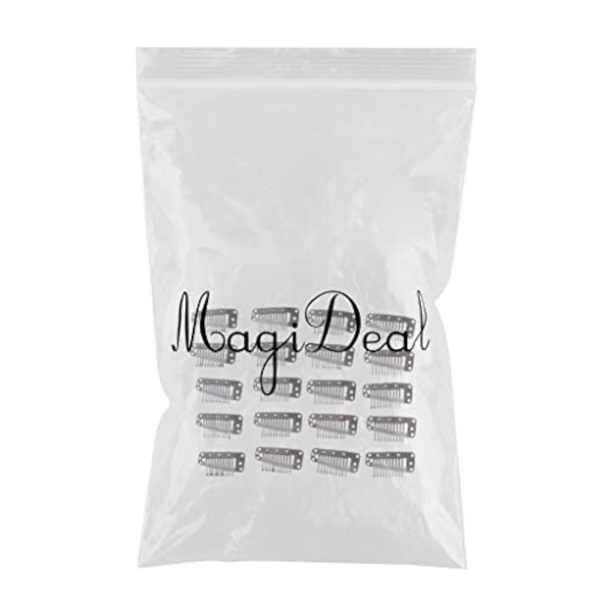 20 Pcs Hair Extension Snap Clips for Wigs Accessories