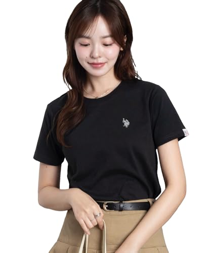 [ウィゴー] 別注 U.S.POLO.ASSN. Tシャツ 半袖 コンパクト トップス シャツ 半袖 服 夏服 春服 レディース レディース L ブラック