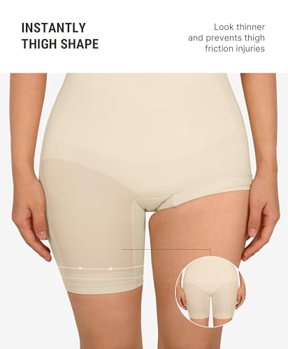Image of FeelinGirl Shapewear Tummy Control Seamless Bodysuit Hip Enhancer Body Shaper for Women