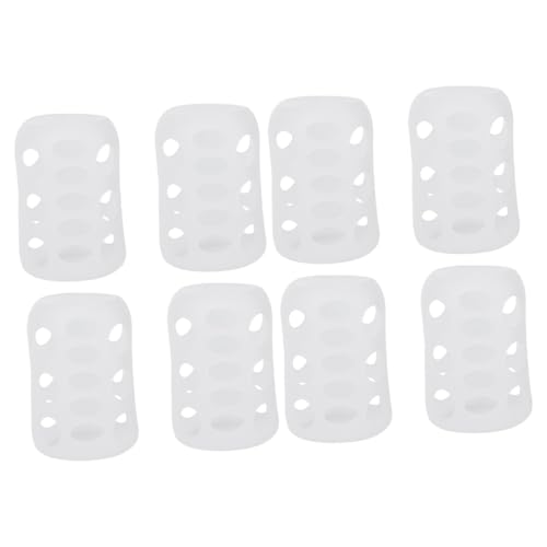 KOMBIUDA 8 Stk Hüllen für Glasflaschen Flaschen für Babys Futterflaschenhülle Schutzabdeckung für Babyflaschen Babyflaschenabdeckung aus Glas Ärmel für Milchflaschen Kieselgel Weiß