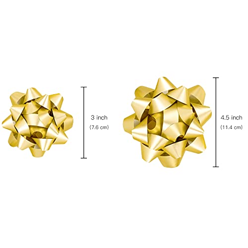 Wrapaholic Matte Gold Gift Bow Assortment (12 Bows) For Birthday, Wedding, Christmas, Baby Shower, Bridal Showers #TOP1