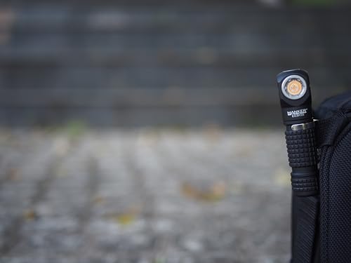 Image of Manker E03H III Rechargeable Headlamp Pocket Mini Flashlight with Clip - 90 Degree EDC Right Angle Flashlight with Headband and Magnet Tail (6500K Cool White, Black)