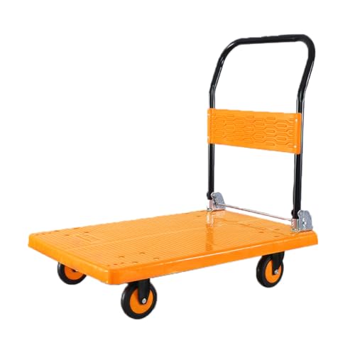 Carretilla plegable de aluminio resistente con ruedas y base reforzada miniatura 1