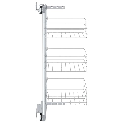 Cesta de alambre de cocina extensible para solucionar la falta de espacio en armarios 4